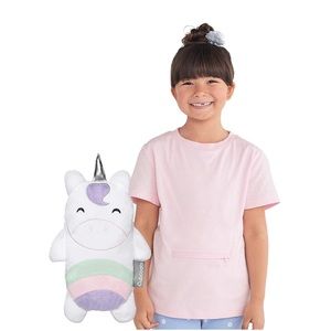 Cubcoats Toddler Girl Uki The Unicorn 2 In 1!Stuffed Animal T-Shirt Size 4-5